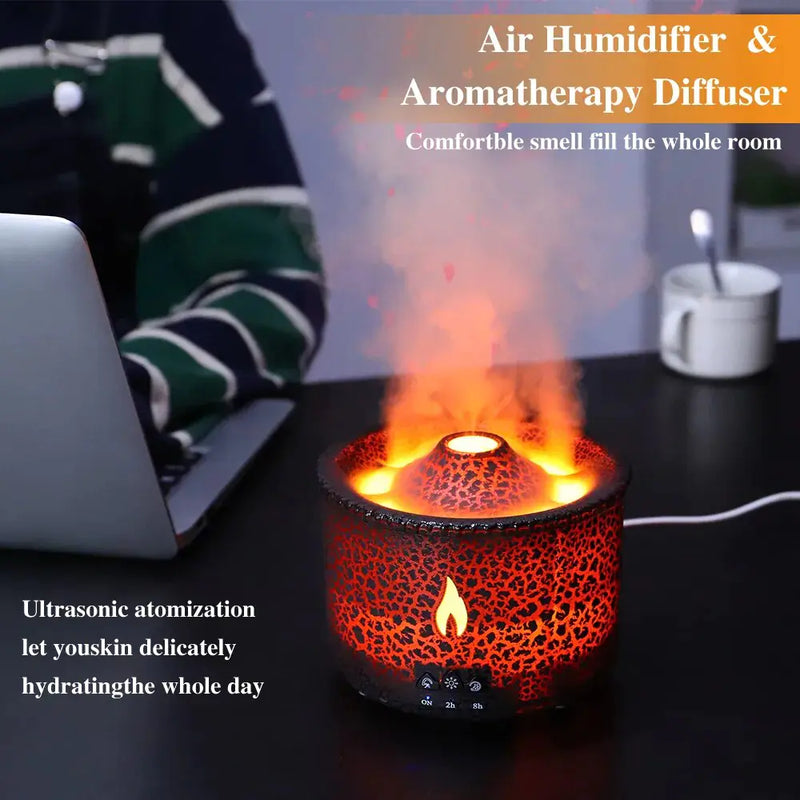 Volcanic Flame Humidifier Diffuser