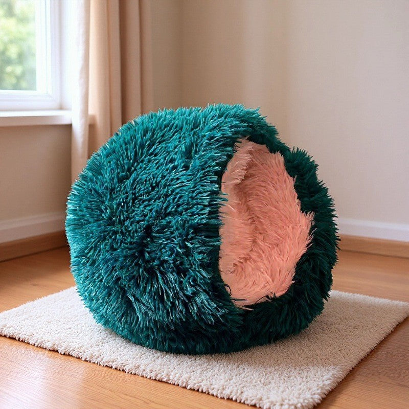 Winter Warm Half-closed Shell-shaped Cat Bed