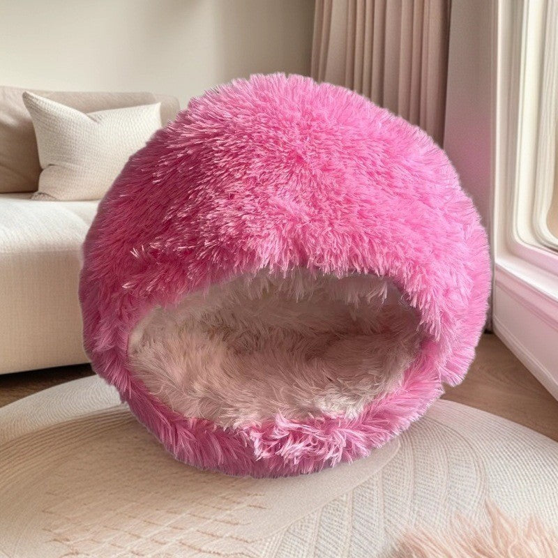 Winter Warm Half-closed Shell-shaped Cat Bed