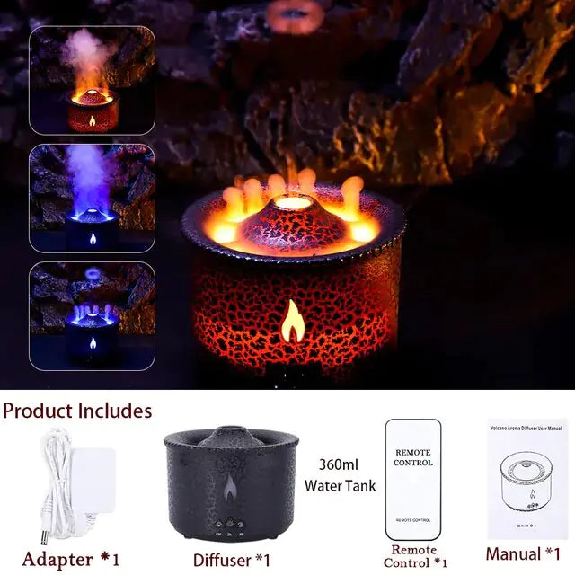 Volcanic Flame Humidifier Diffuser